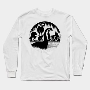 Cryptid Silhouette Long Sleeve T-Shirt